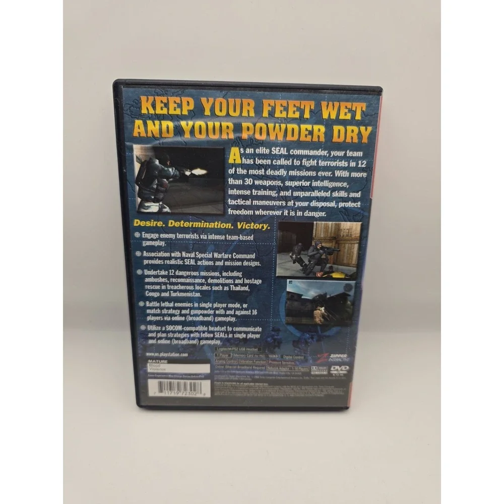 SOCOM: U.S. Navy SEALs Greatest Hits (Sony PlayStation 2 PS2) M Case+Manual